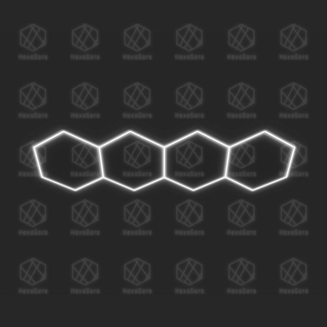 Hexagonal Lights Grid - 4 Hex (3.4M * 1M) - HexaGara