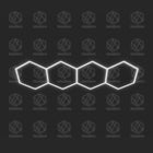 Grille lumineuse hexagonale - 4 hexagones (3,4 m x 1 m)
