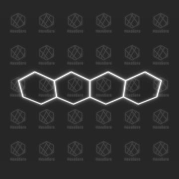Hexagonal Lights Grid - 4 Hex (3.4M * 1M) - HexaGara