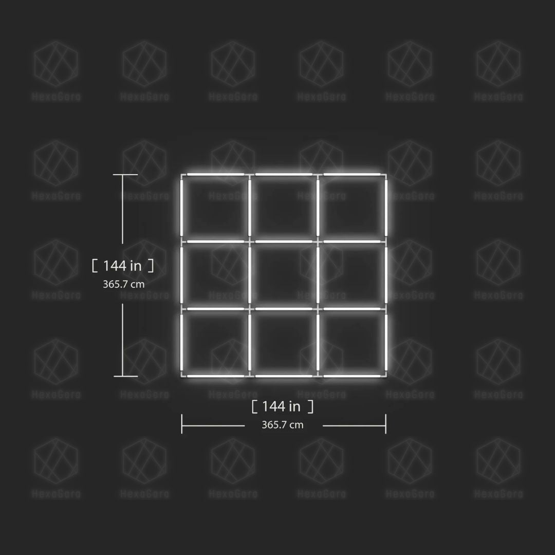 9 Large Squares Lights (3.7M * 3.7M) - HexaGara