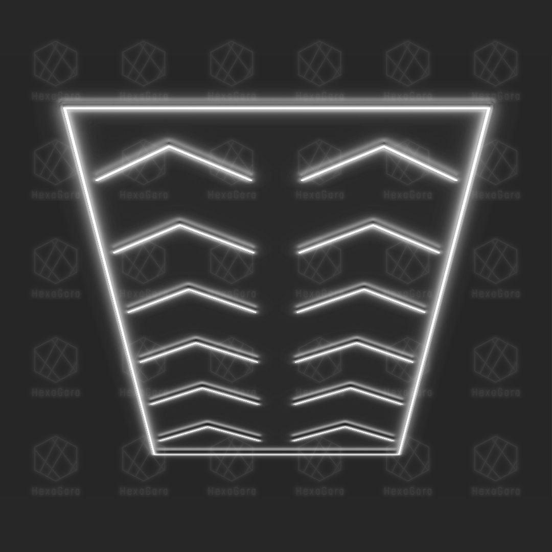 Arrows Lights Grid - 12 Arrows with Border (4.8M * 2.4M) - HexaGara
