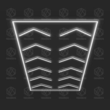 Arrows Lights Grid - 12 Arrows with Border (4.8M * 2.4M) - HexaGara
