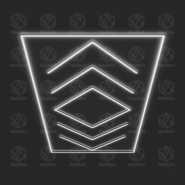 Arrows & Diamond Lights Grid with Border (4.8M * 2.4M) - HexaGara