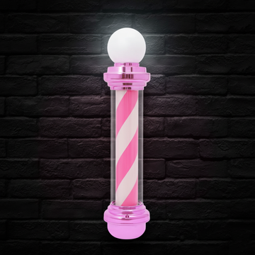 Barber Rotating Pole Lights (Pink, 85cm x 25cm)