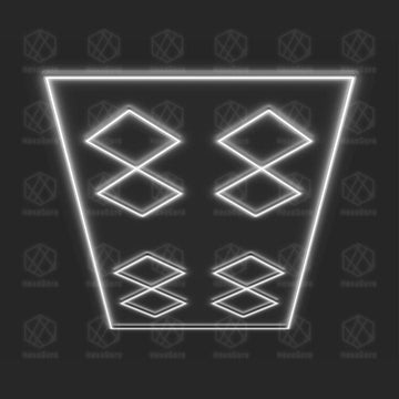 Diamond Lights Grid - 8 Diamonds with Border (2.4M * 4.8M) - HexaGara