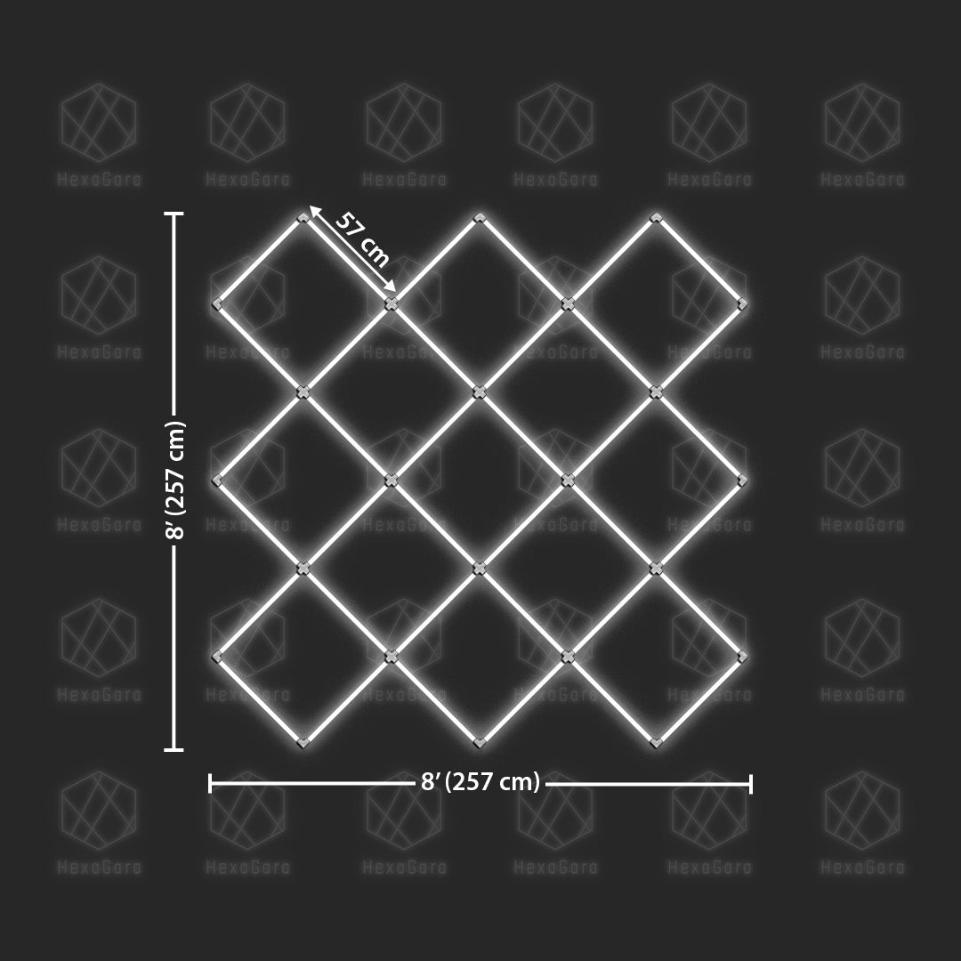 Diamond Lights - 13 Diamonds (8' x 8'/ 2.6M x 2.6M)