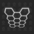 Grille lumineuse hexagonale - 11 hexagones (8' x 11'1