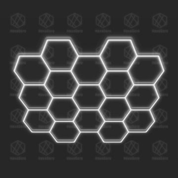 Hexagonal Lights Grid - 17 Hex - HexaGara