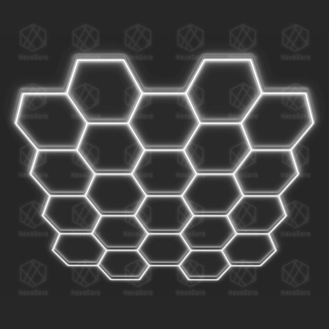 Hexagonal Lights Grid - 22 Hex - HexaGara
