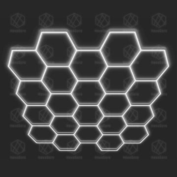 Hexagonal Lights Grid - 22 Hex - HexaGara
