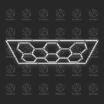 Hexagon Lights Grid - 8 Hexagons with Border (14' x 6'/ 4.2M * 1.8M)
