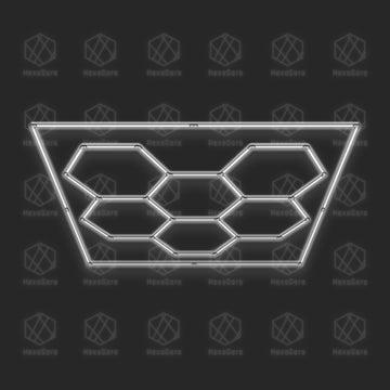 Hexagon Lights Grid - 6 Hexagon with Border (2.4M x 2.4M/ 8' x 8')