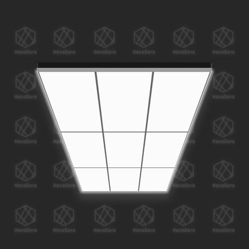 LED Ceiling Panel Light Box 3 x 3 (3.7M x 1.4M) - HexaGara