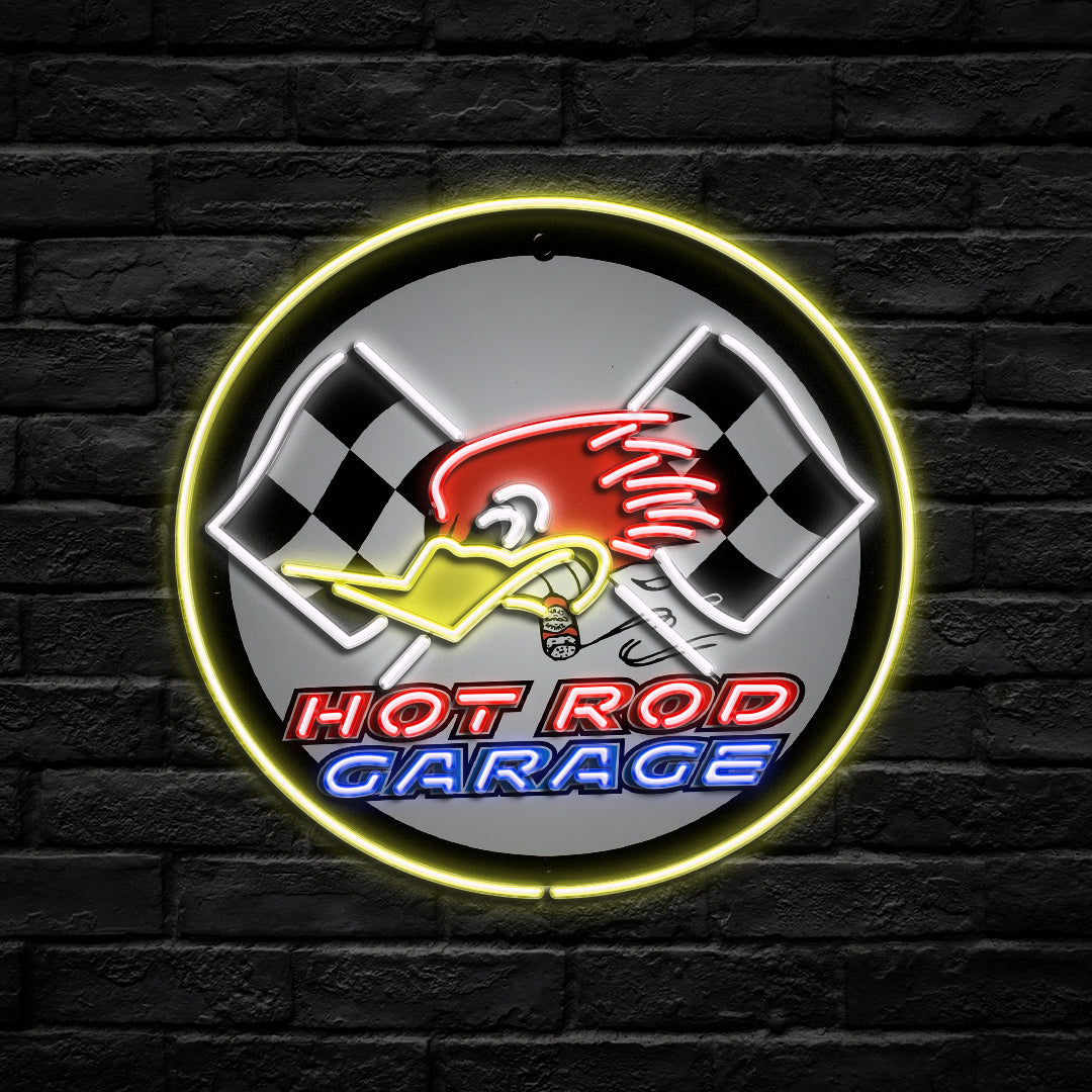 Hot Rod Garage Neon Sign - HexaGara