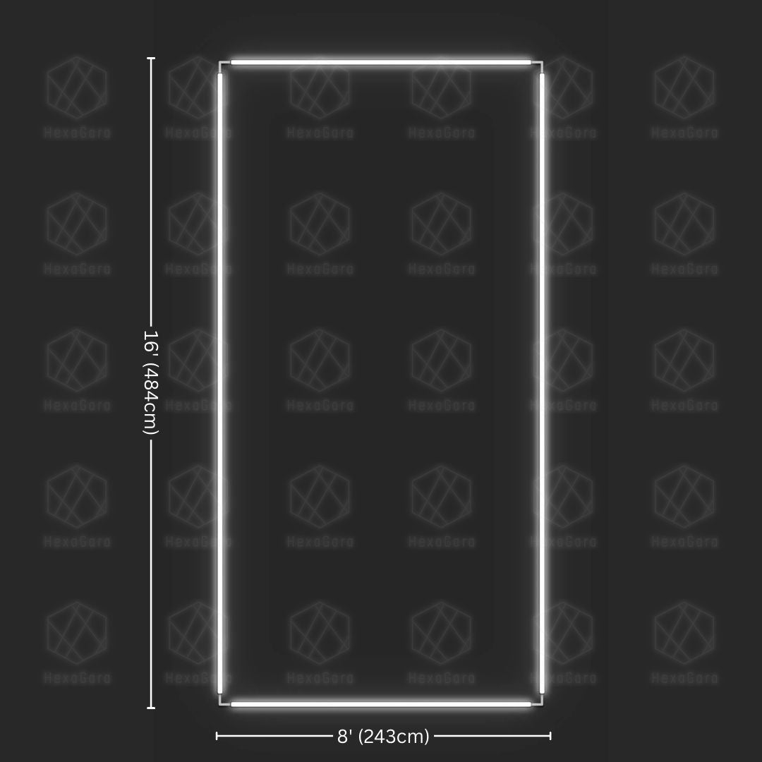 Large Rectangular Lights Grid - Single (2.4M * 4.8M) - HexaGara