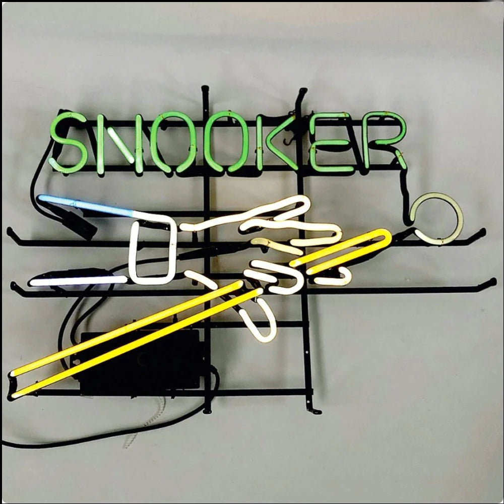 Snooker Game Neon Sign (Traditional Glass)