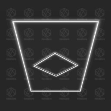 Diamond Lights Grid - 1 Diamond with Border (2.4M * 4.8M) - HexaGara