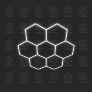 Hexagonal Lights Grid - 7 Hex - Honeycomb (2.6M * 2.4M) - HexaGara