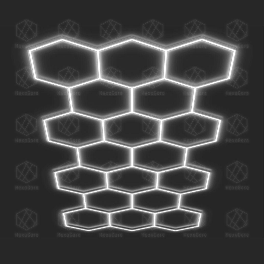 Hexagonal Lights Grid - 18 Hex - HexaGara