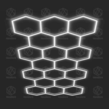 Hexagonal Lights Grid - 18 Hex - HexaGara