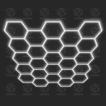 Hexagonal Lights Grid - 25 Hex - HexaGara