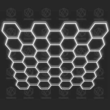 Hexagonal Lights Grid - 39 Hex - HexaGara