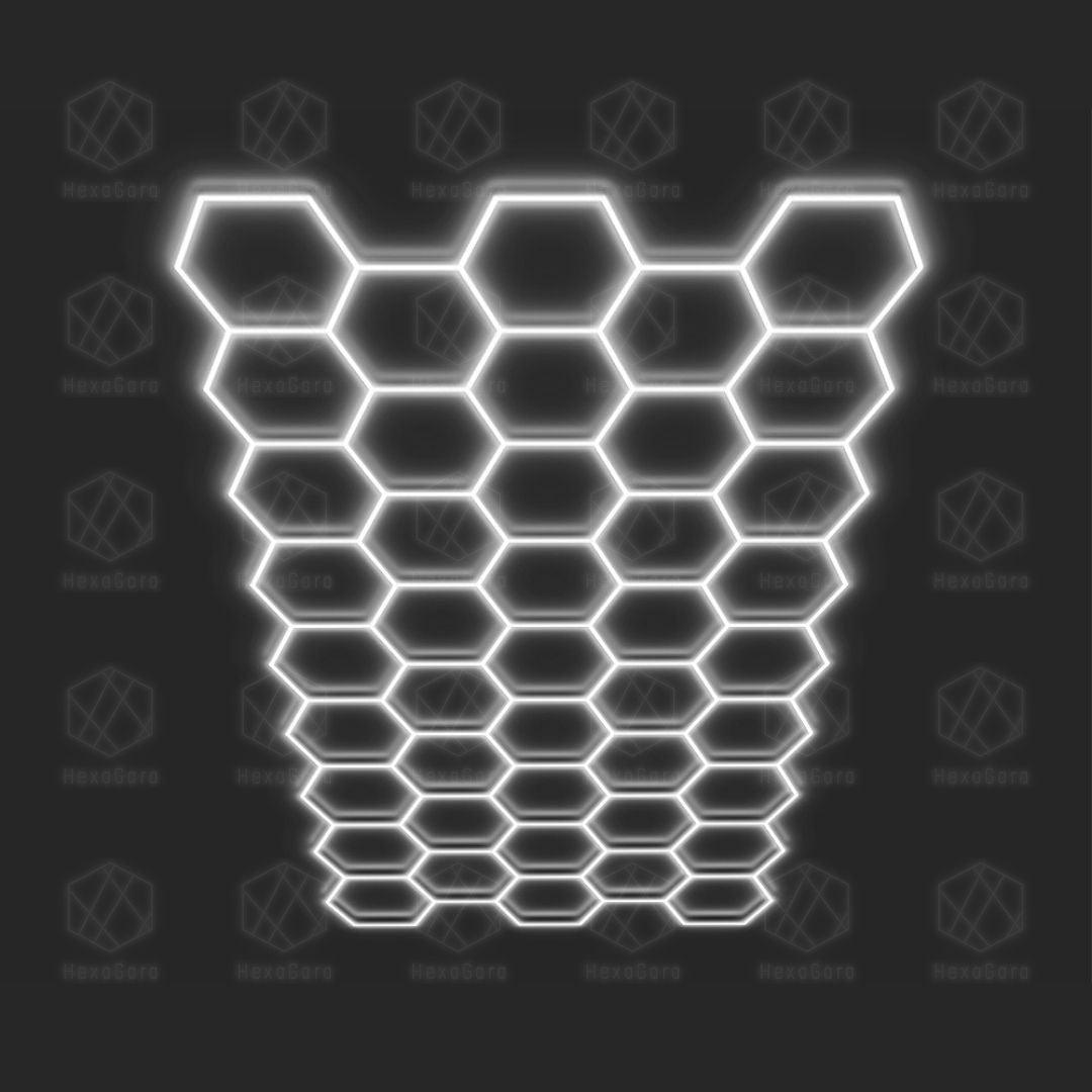 Hexagonal Lights Grid - 43 Hex - HexaGara