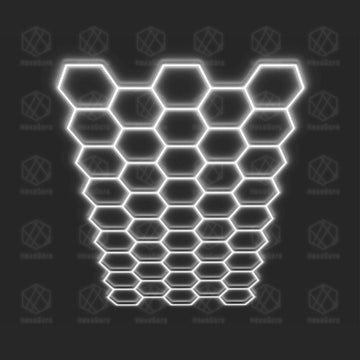 Hexagonal Lights Grid - 43 Hex - HexaGara