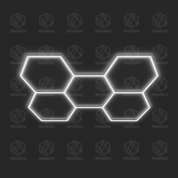 Large Hexagonal Lights Grid - 5 Hex (9'10" * 6'10") - HexaGara