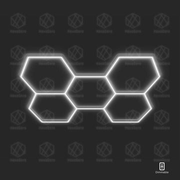 Dimmable Hexagonal Lights Grid - 5 Hex (2.4M * 1.7M) - HexaGara
