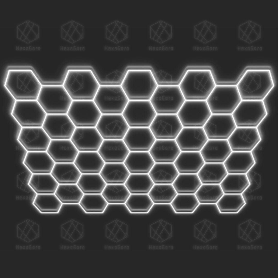 Hexagonal Lights Grid - 50 Hex (22' * 16') - HexaGara