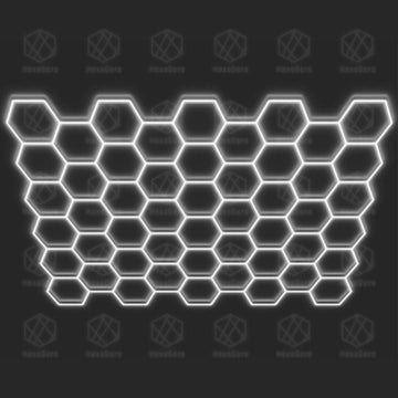 Hexagonal Lights Grid - 50 Hex (22' * 16') - HexaGara