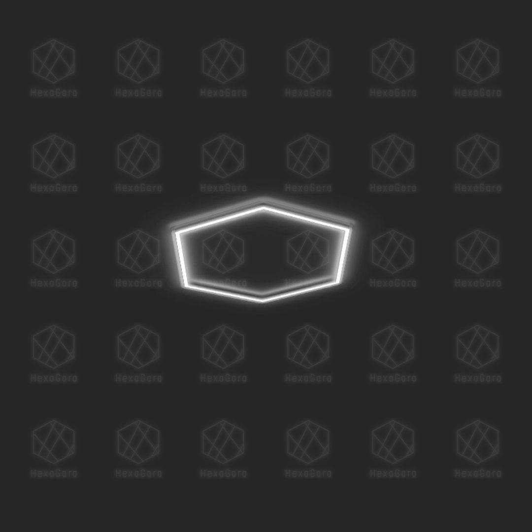 Hexagon Lights Grid - Large Individual Hexagons (4' * 3'6"/ 1.2M x 1M) - HexaGara