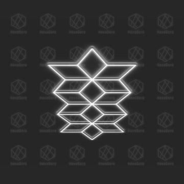 Large Geometric Lights Grid - 16 Diamonds (2.4M * 5.5M) - HexaGara