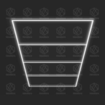 Large Rectangular Lights Grid - 4 Rectangles (2.4M * 4.8M) - HexaGara