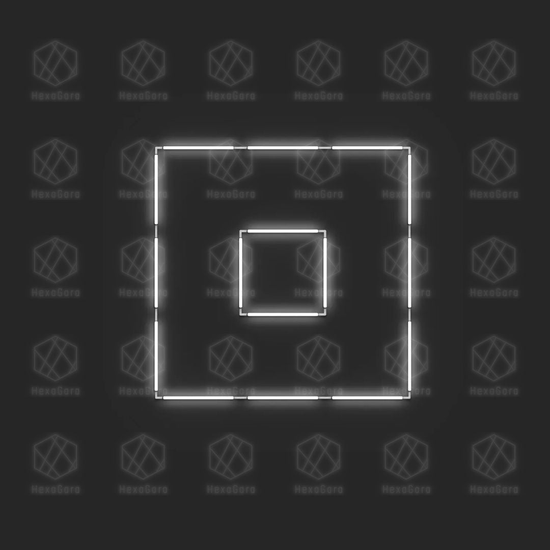 Square within Square Lights (3.7M * 3.7M) - HexaGara