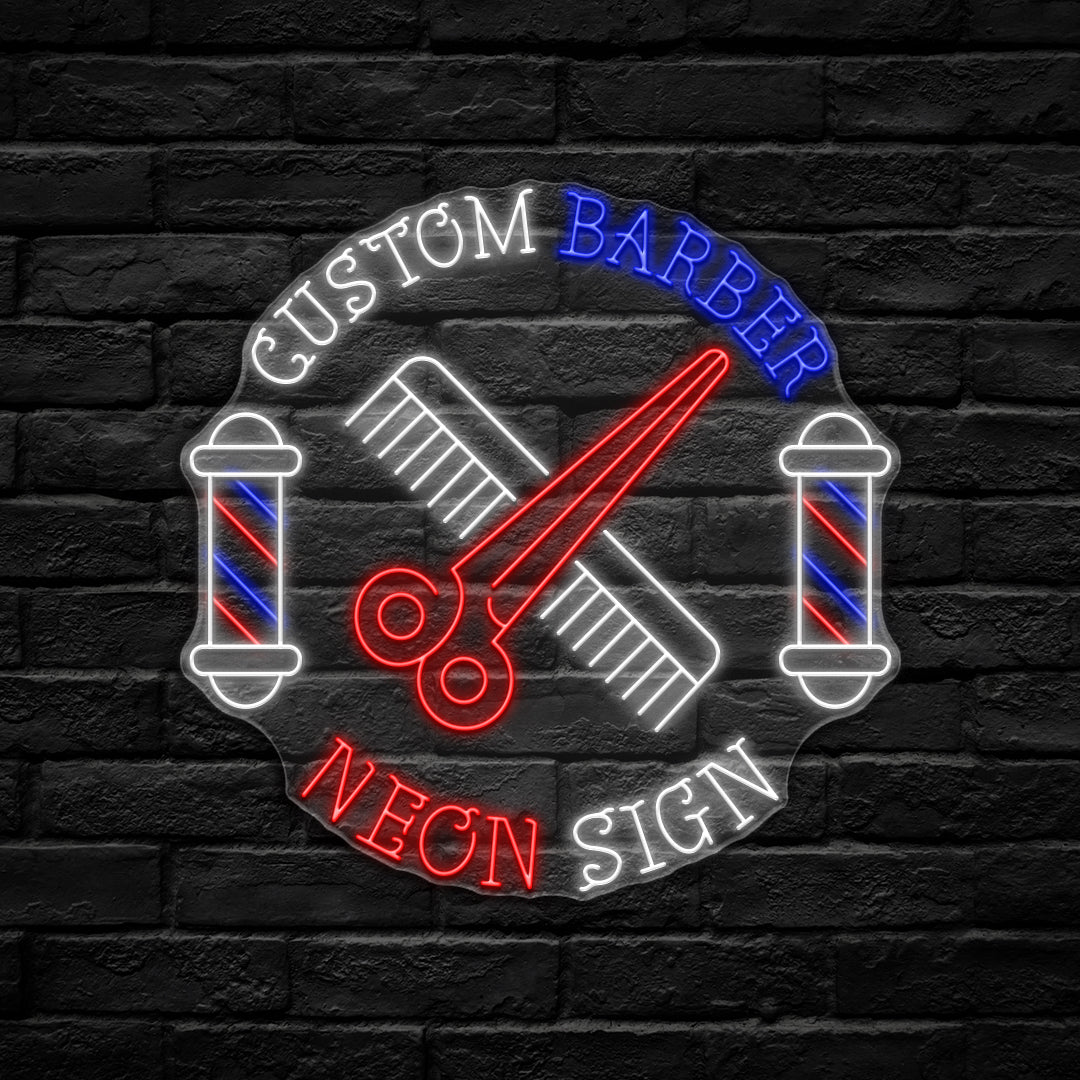 Barber Sign Programmable LED Displays | Custom LED Screens & Signs | Hexagara ...