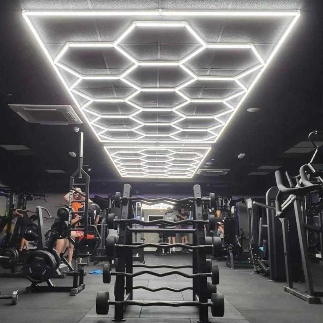 Gym Lighting | LED & Hexagonal Lights for Home & Fitness Studios – HexaGara