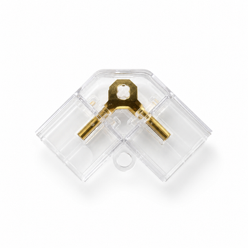 L connector (2-Way) for Square Lights or Rectangular Lights (2-pin)