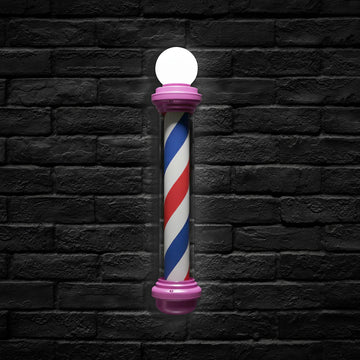Barber Pole Decorative Lights (Pink, 100cm x 25cm)