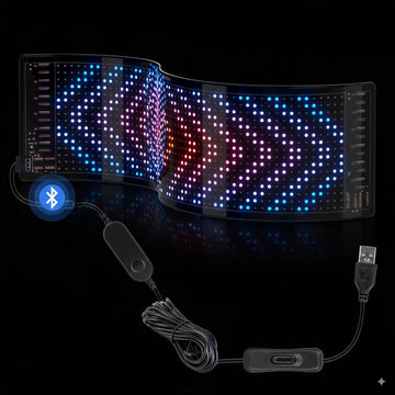Flexible LED Matrix Display Panel - Addressable RGB, App Control - HexaGara