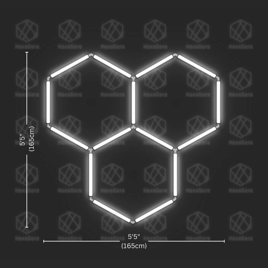 Led Hex Table Hexagon Garage Lights & LED Hex Lights for Garages – HexaGara