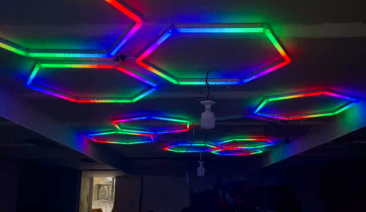 RGB Hexagonal Lights Grid - 2 Hex