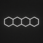 Grille lumineuse hexagonale - 4 hexagones (3,4 m x 1 m)