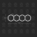Hexagonal Lights Grid - 4 Hex - HexaGara