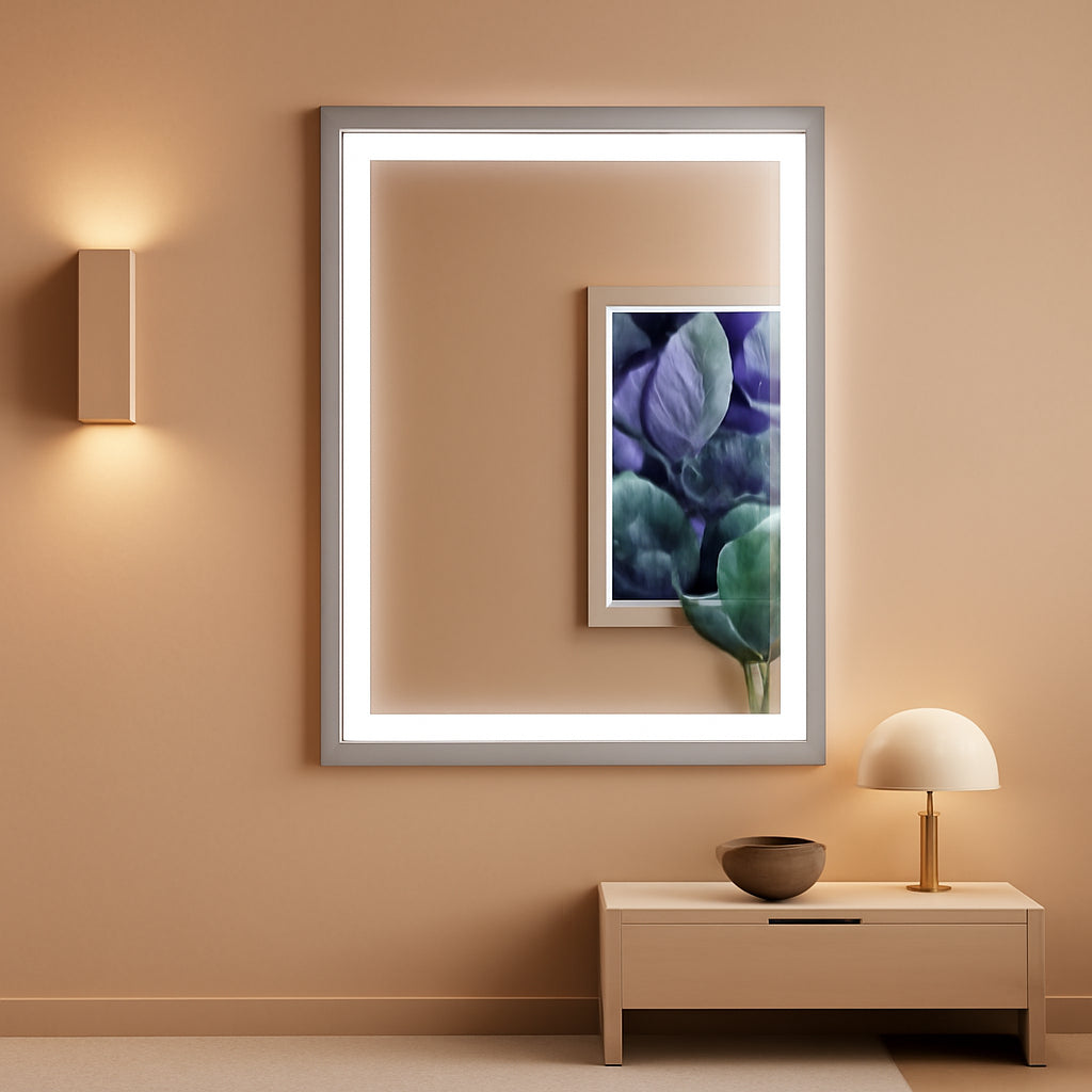 24x32Inch Front Backlit LED Vanity Mirror Dimmable