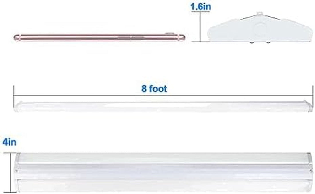 8FT 110W Slim LED Shop Lights (2-Pack)-0