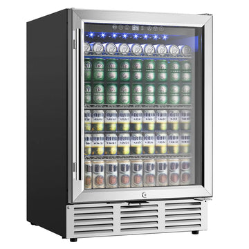 Premium 150L+ Single Door Wine Refrigerator | Frost-Free Stainless Steel Cooler with Digital Control