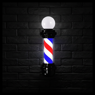 Barber Shop Rotating Entrance Pole Light - 60cm x 24cm