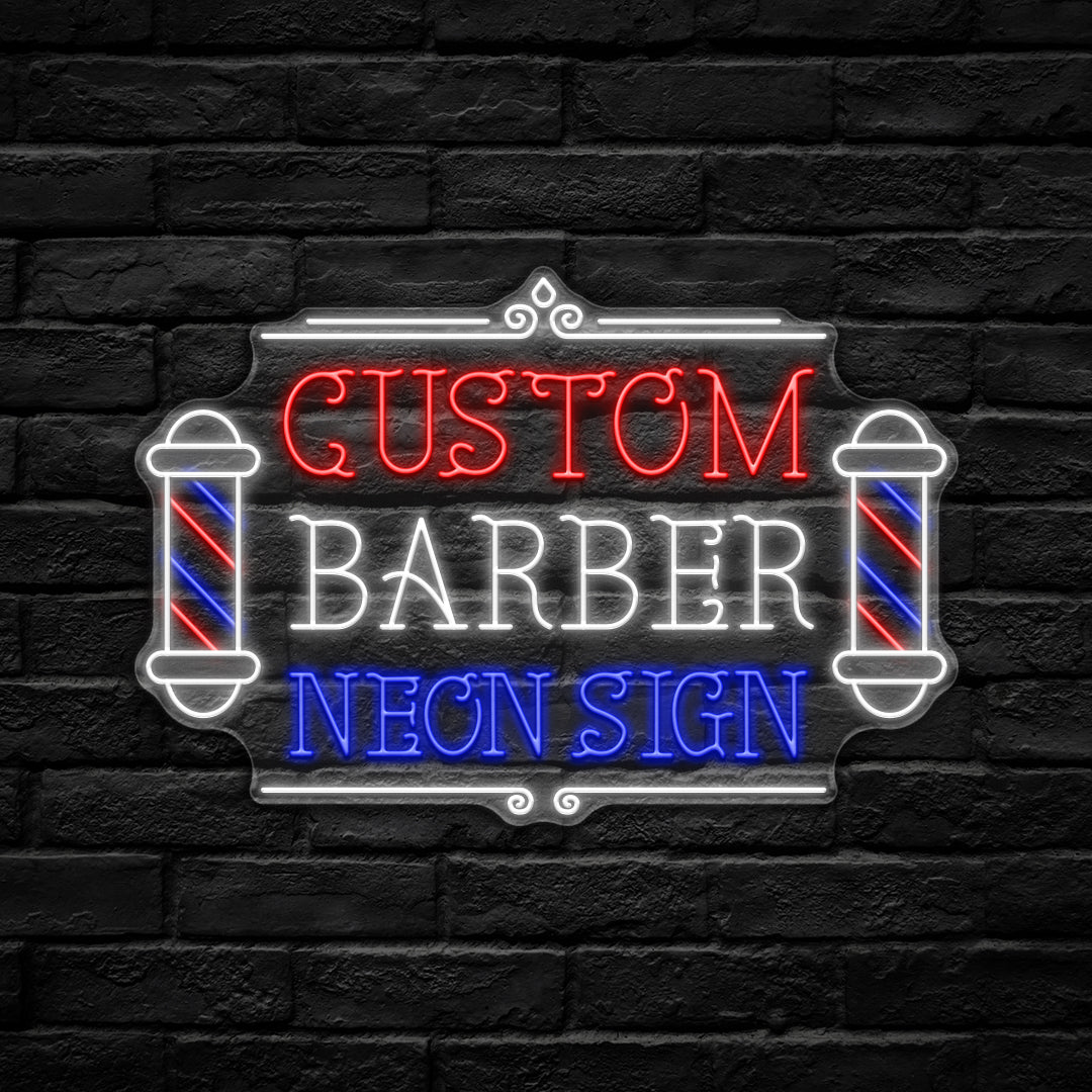 Custom Barber LED Neon Sign - HexaGara